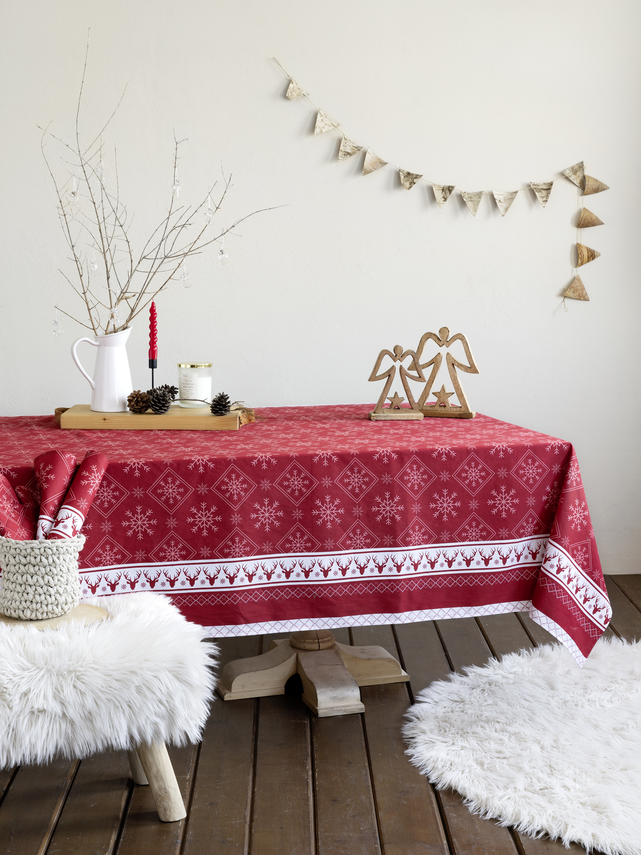 Τραπεζομάντηλο 150x190 Nima Home Christmas Day